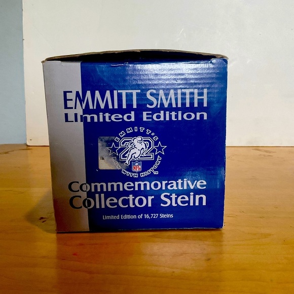 Emmitt Smith Limited Edition Commemorative collector stein w/ certificate - Picture 4 of 9